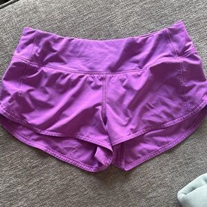 lululemon athletica Vibrant Purple Athletic Shorts